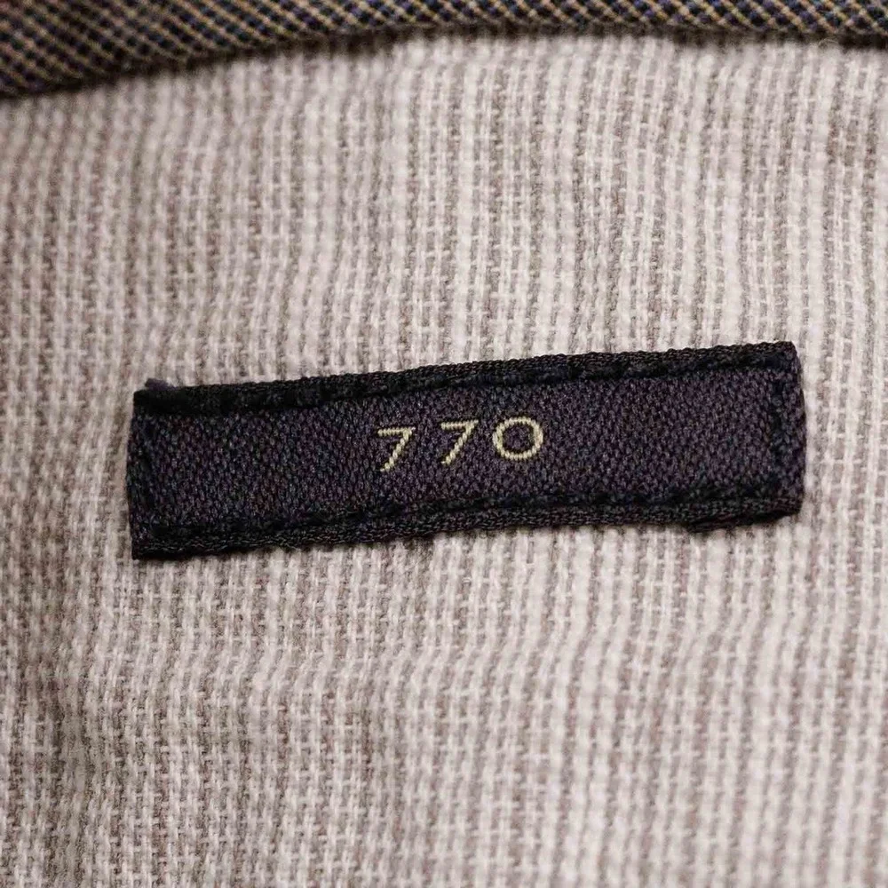 J CREW 770 Straight Fit Linen Cotton Blend Trousers Brown Sz 36x28